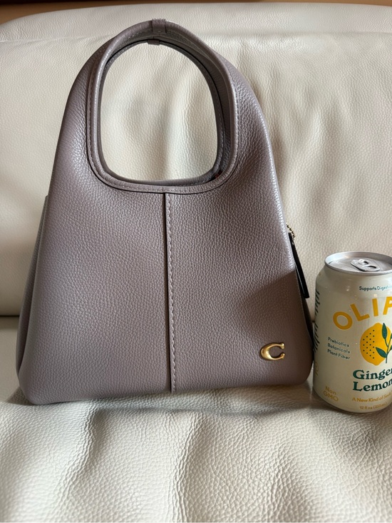 Coach Handbags - Coach Pebbled Leather Handbag in purplish Gray with Gold Accent